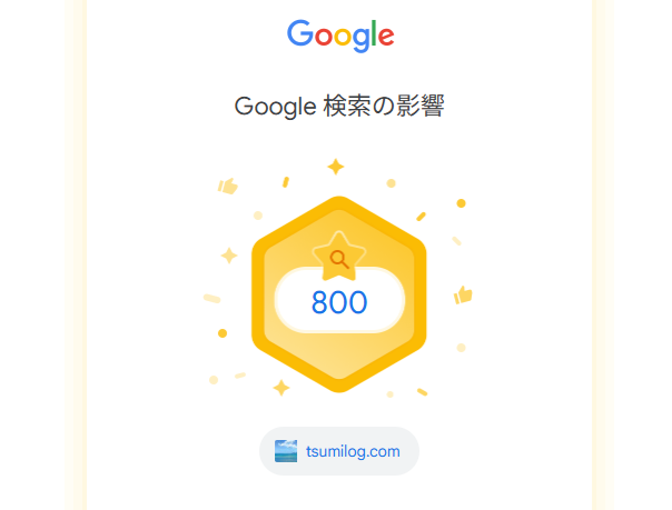 検索流入は800回